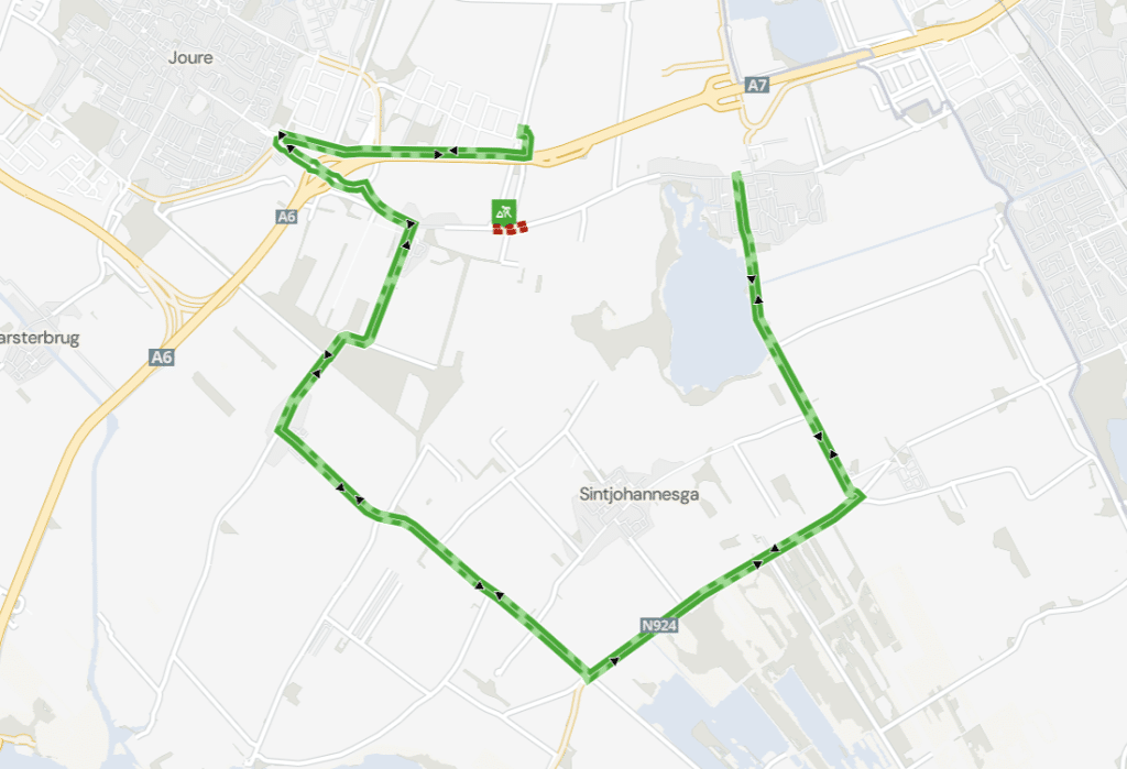Haskerhorne: Jousterweg, Asfalteringswerkzaamheden